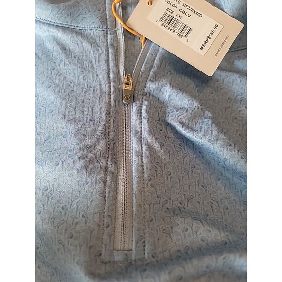 PETER MILLAR Sweatshirt Mens XXL Crown Sport Perth Clubs Performance 1/4 Zip - Picture 5 of 5